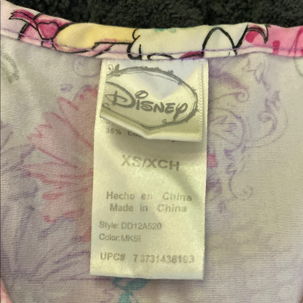 Women’s Disney Scrub Tops with Daisy Duck and Lady and the Tramp Designs - Picture 2 of 12